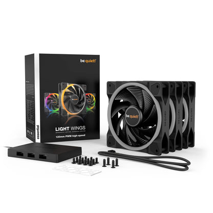 BeQuiet Fan Pack! Light Wings ARGB 120mm PWM High V.