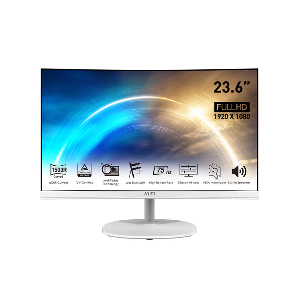 Monitor Curveado MSI PRO MP241CAW - Blanco