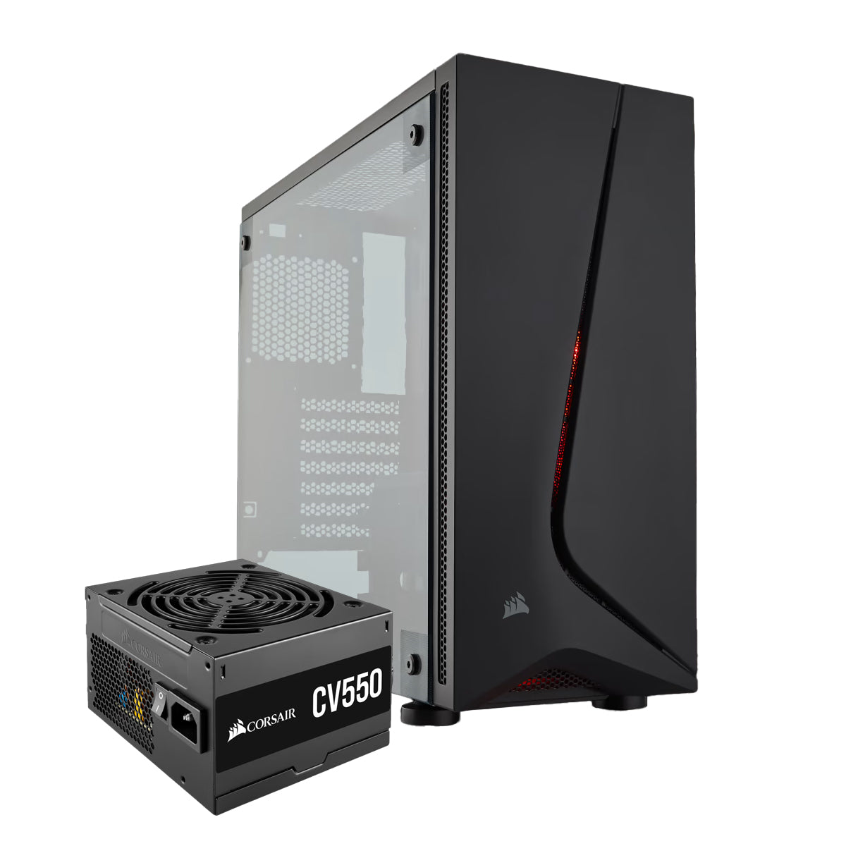 Gabinete Corsair Spec 05 c/fuente CV550 Bronce - Negro