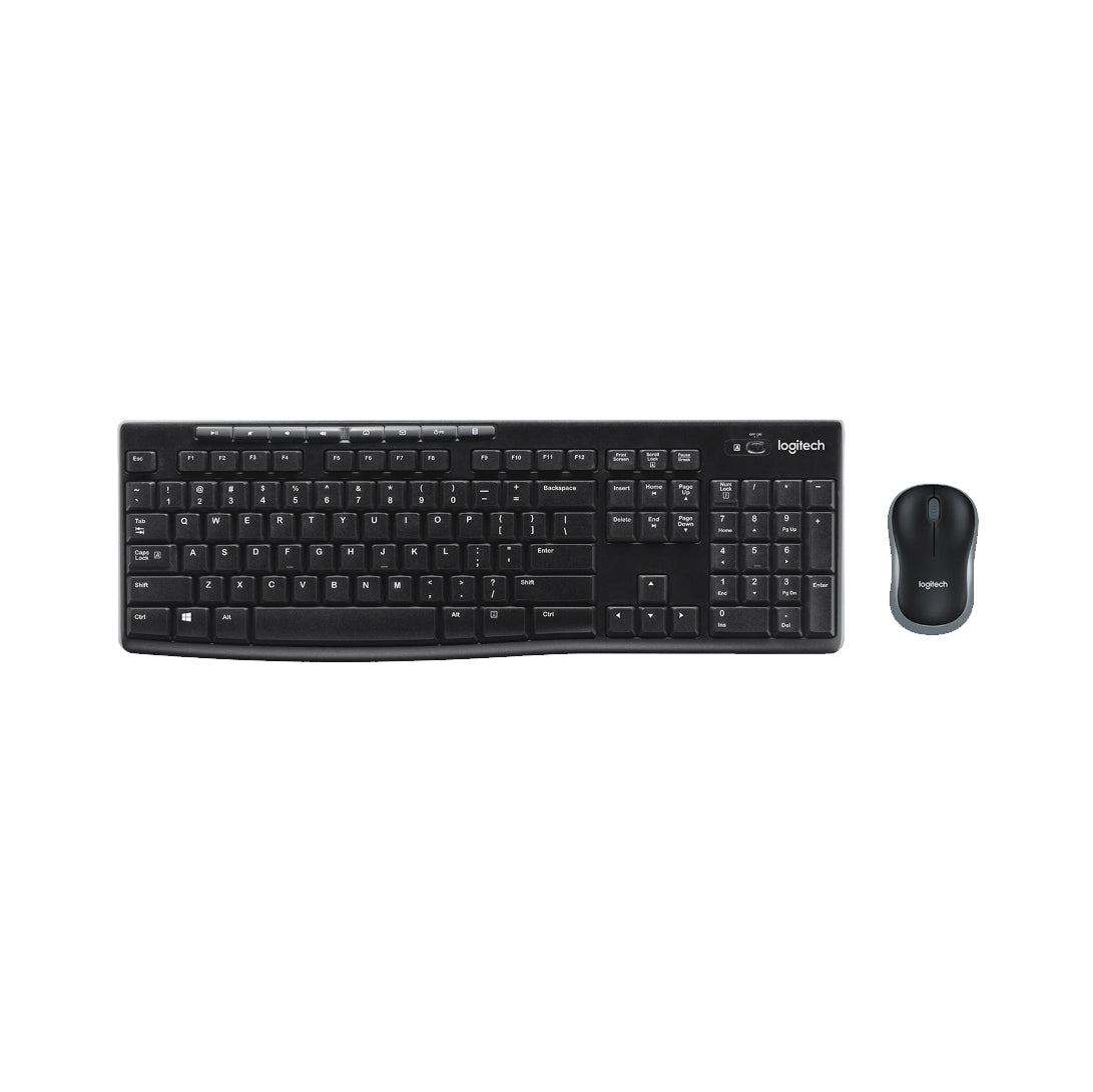 Kit Teclado y Mouse Logitech MK270, Wireless, USB, Inglés