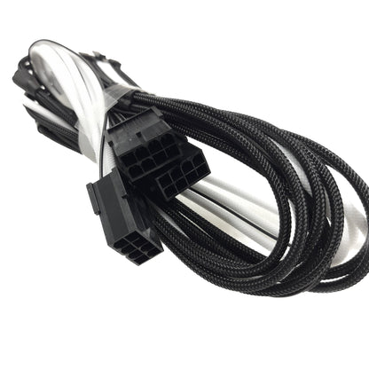 Extensión de cable PCI-e Cablemod Pro 12VHPWR (Black + White, 16-pin to Triple 8-pin, 45cm)