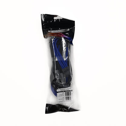 Extensión de cable PCI-e Cablemod Pro 12VHPWR (Black + Blue, 16-pin to Triple 8-pin, 45cm) 