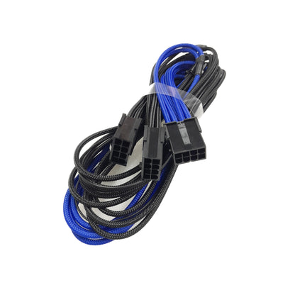 Extensión de cable PCI-e Cablemod Pro 12VHPWR (Black + Blue, 16-pin to Triple 8-pin, 45cm) 