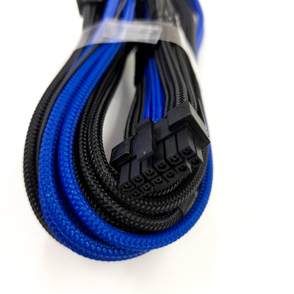 Kit de extensión de cable Cablemod Pro 12VHPWR  (Black + Blue, 16-pin to Triple 8-pin)