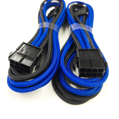 Kit de extensión de cable Cablemod Pro 12VHPWR  (Black + Blue, 16-pin to Triple 8-pin)