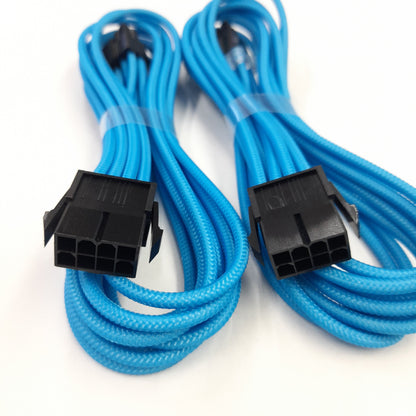 Kit de extensión de cable Cablemod Pro 12VHPWR(Light Blue, 16-pin to Triple 8-pin)