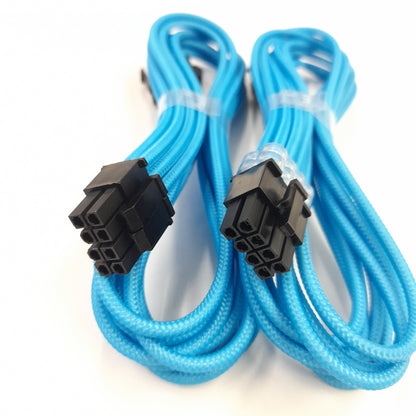 Kit de extensión de cable Cablemod Pro 12VHPWR(Light Blue, 16-pin to Triple 8-pin)