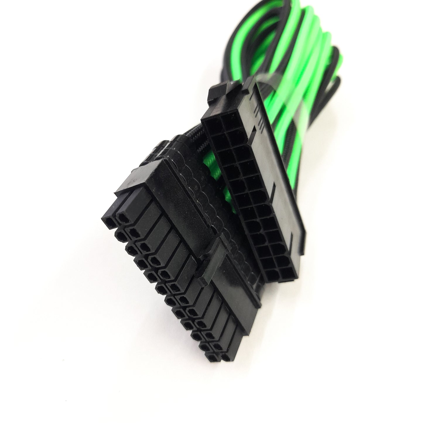 Kit de extensión de cable Cablemod Pro 12VHPWR  (Black + Light Green, 16-pin to Triple 8-pin)