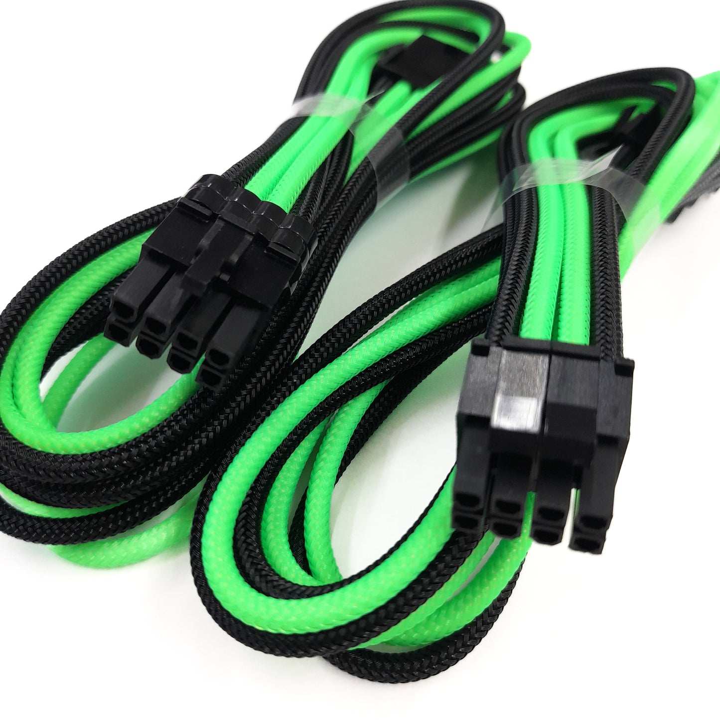 Kit de extensión de cable Cablemod Pro 12VHPWR  (Black + Light Green, 16-pin to Triple 8-pin)