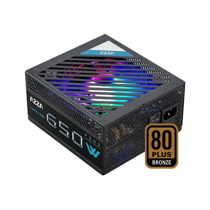 Fuente de poder Azza 650W ARGB 80 Plus Bronce