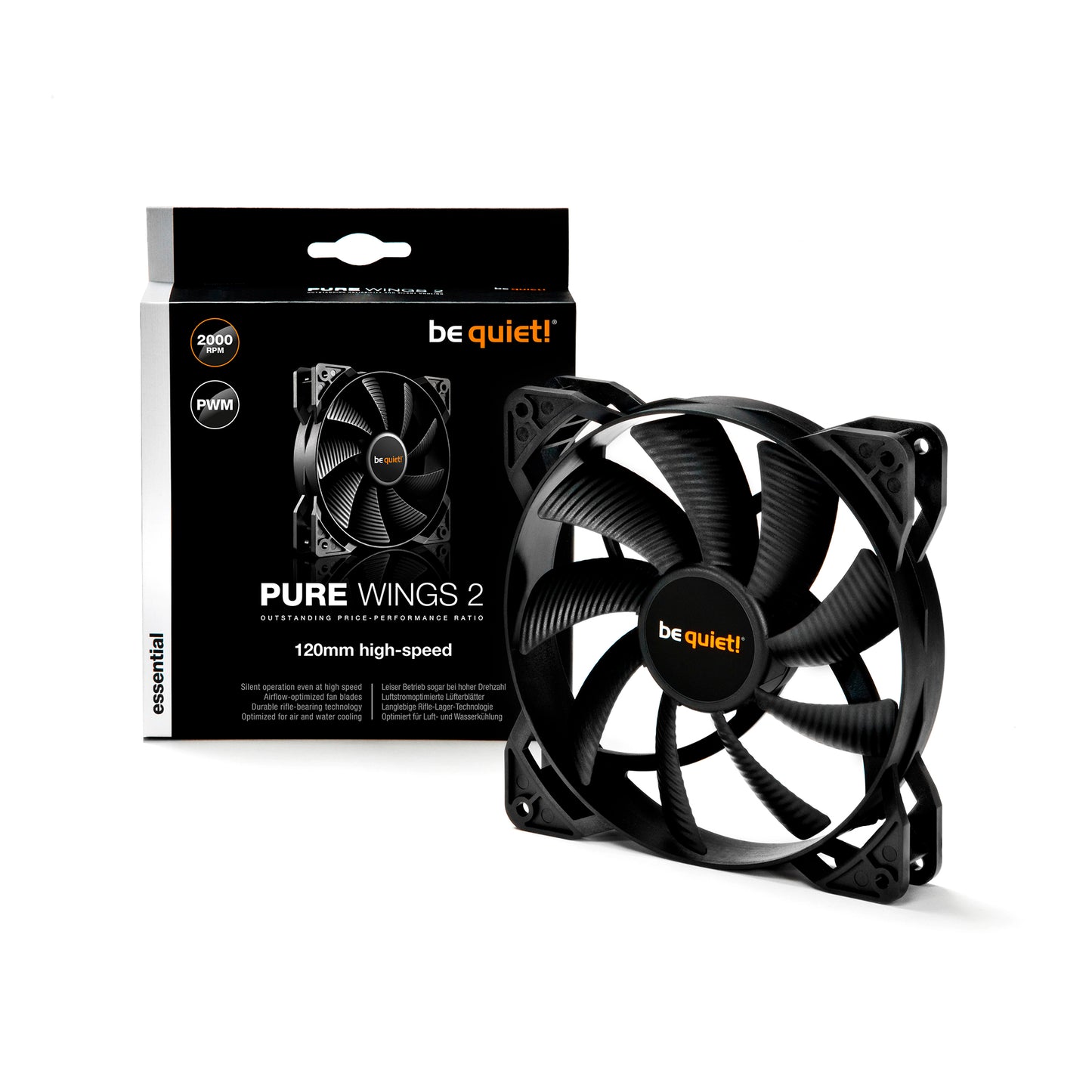 Ventilador BeQuiet! Pure Wings 2 120mm PWM Alta Velocidad