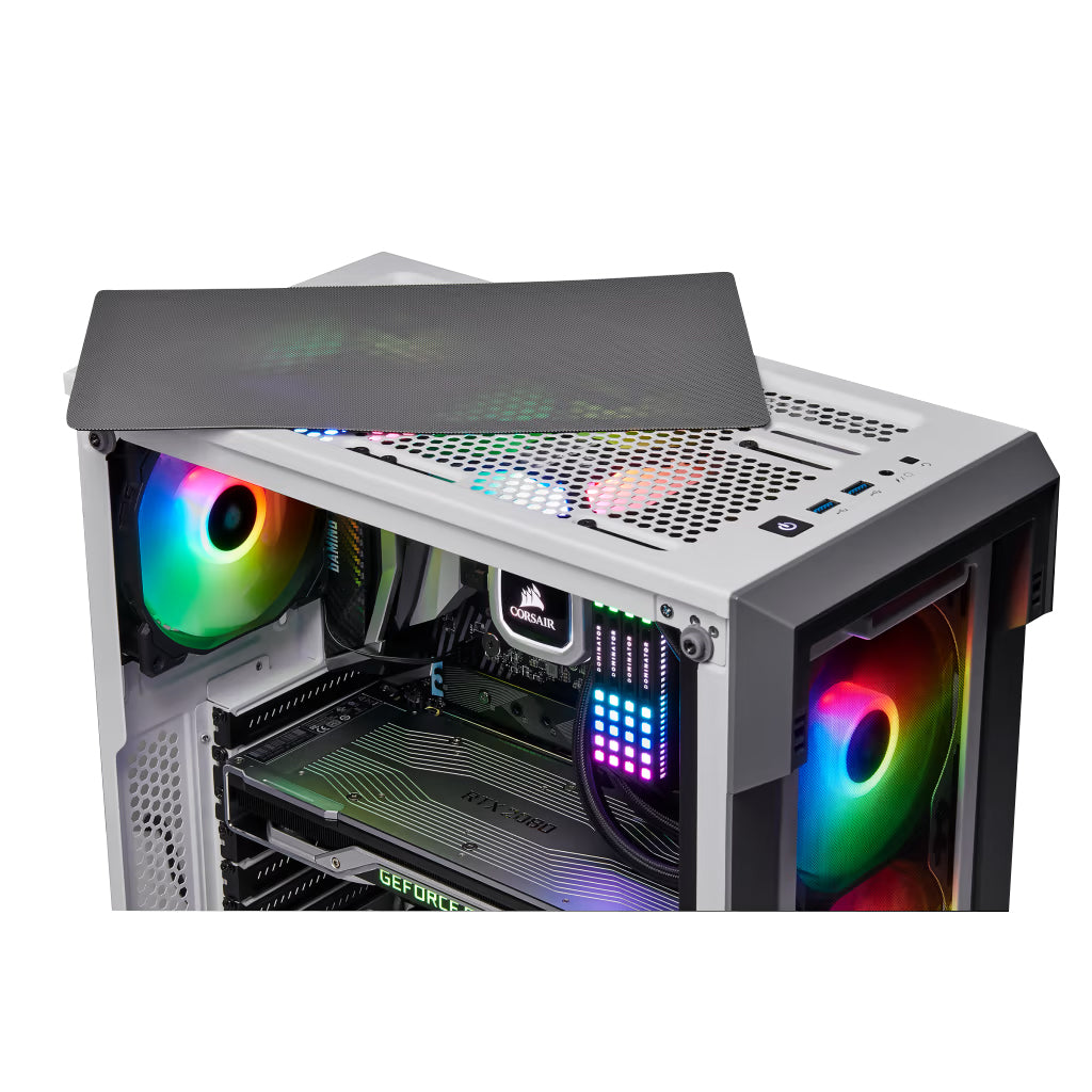 Gabinete Corsair ICUE 220T RGB Airflow - Acero y Blanco