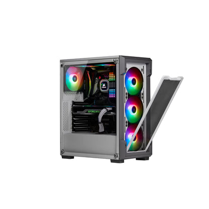 Gabinete Corsair ICUE 220T RGB Airflow - Acero y Blanco