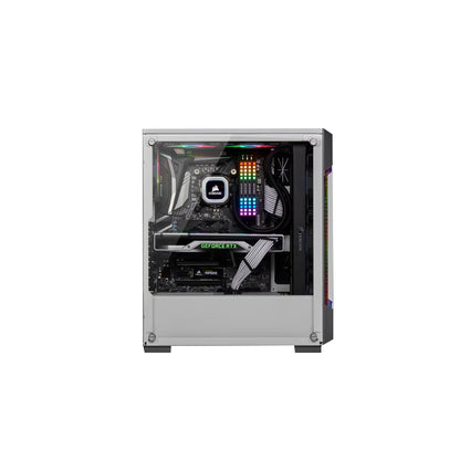 Gabinete Corsair ICUE 220T RGB Airflow - Acero y Blanco