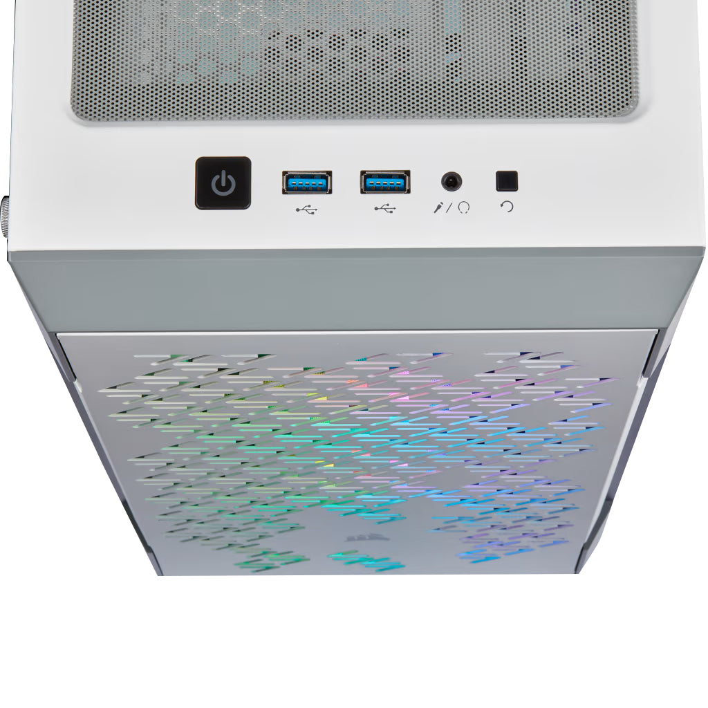 Gabinete Corsair ICUE 220T RGB Airflow - Acero y Blanco