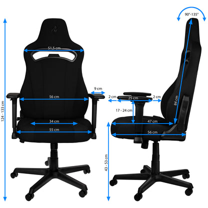 Silla Gamer Nitro Concepts E250 - Stealth Black