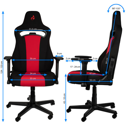 Silla Gamer Nitro Concepts E250 - Inferno Red