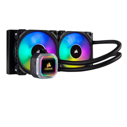 Enfriamiento Líquido de CPU Corsair Hydro Series H100i Platinum 240mm - RGB PWM Fan - REACONDICIONADO