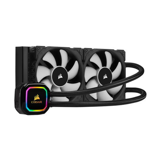 Enfriamiento Líquido de CPU Corsair H100i RGB Pro XT 240mm - NonLed PWM Fan - Negro - REACONDICIONADO