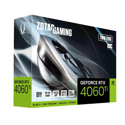 Tarjeta de Video Zotac Gaming GeForce RTX 4060 Ti 8GB Twin Edge OC