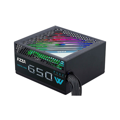 Fuente de poder Azza 650W ARGB 80 Plus Bronce