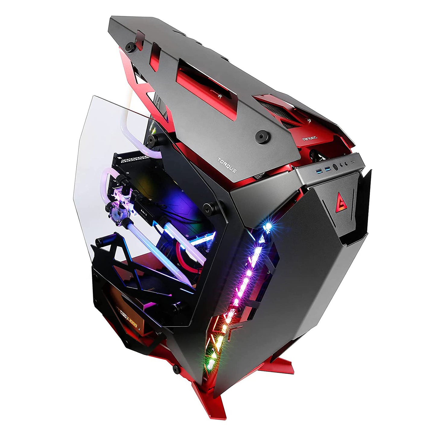 Antec Torque Black/Red PC Case - Aluminum 